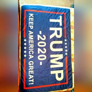 Trump 2020 election flag. "KEEP AMERICA GREAT" Campaign.